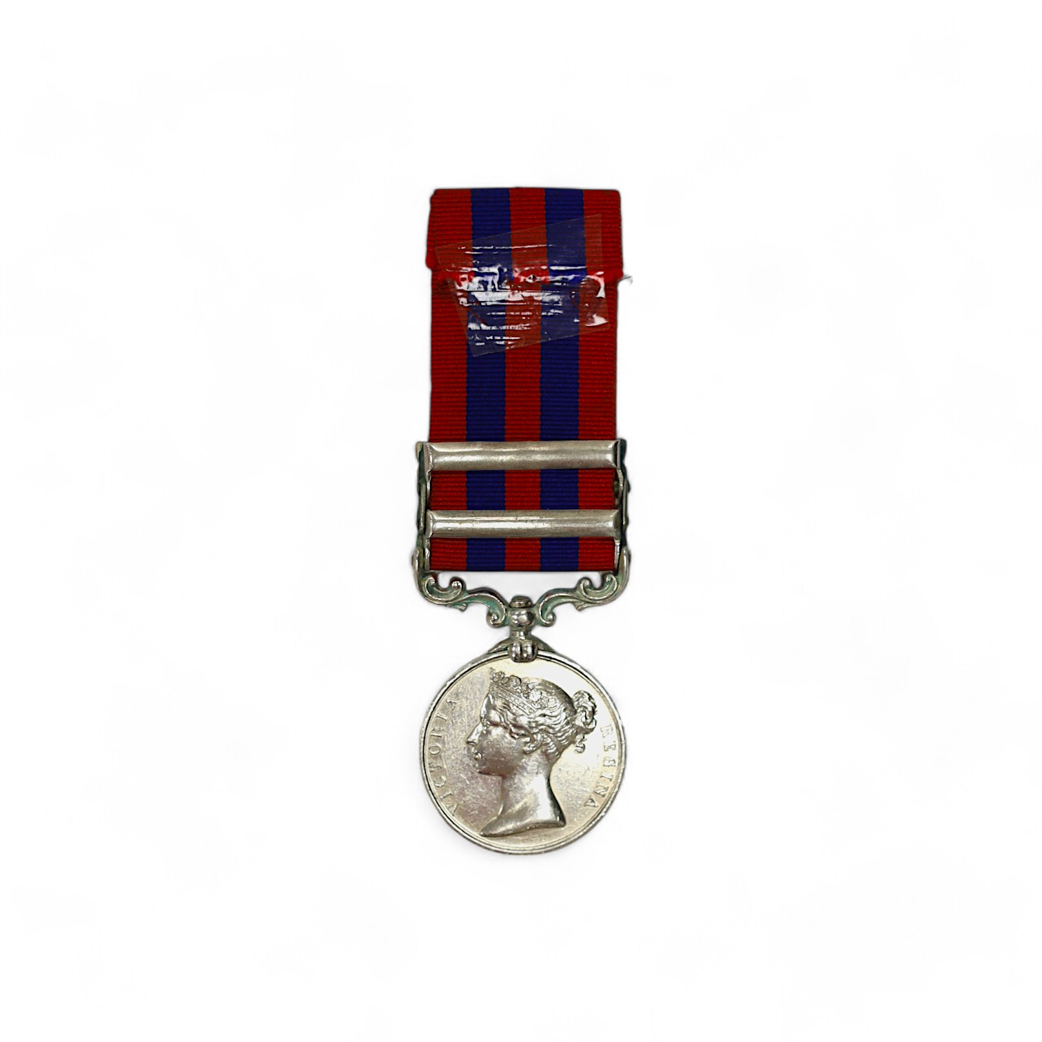 An India General Service Medal with Waziristan 1894-5 and Hazara 1888 clasps to 1158 Sepoy Gulab Singh 14th Bt Infy